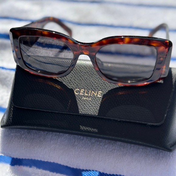 Celine Brown Tortoise Sunglasses - Picture 1 of 5